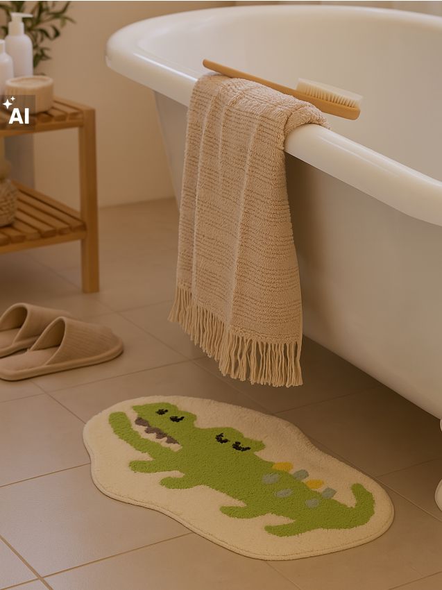 Sinsay - Covoraș de baie cu motiv de Crăciun - verde