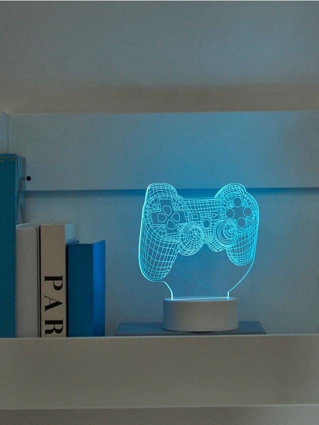 Sinsay - Lampă LED cu motiv de controller de jocuri - alb