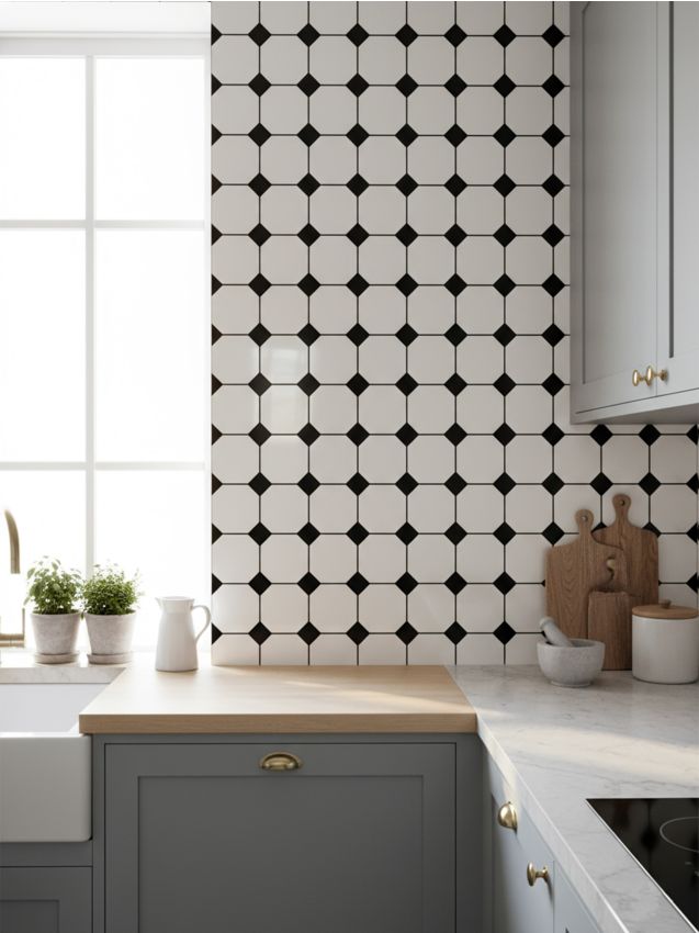 Sinsay - Set de stickere decorative autoadezive pentru perete 10 pack - alb