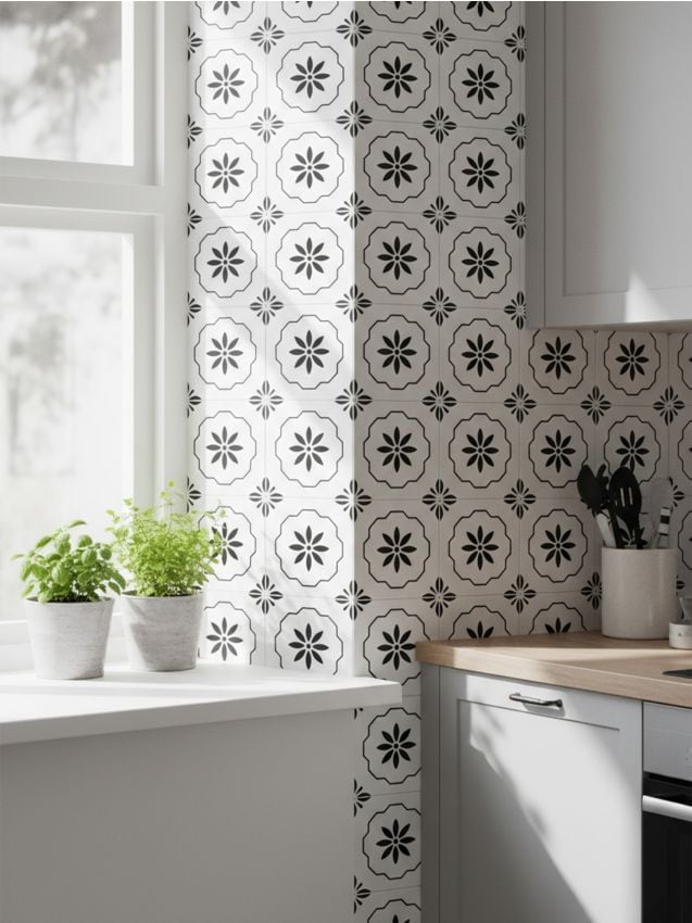 Sinsay - Set de stickere decorative autoadezive pentru perete 10 pack - crem