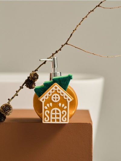 Dozownik na mydło w motywie świątecznym