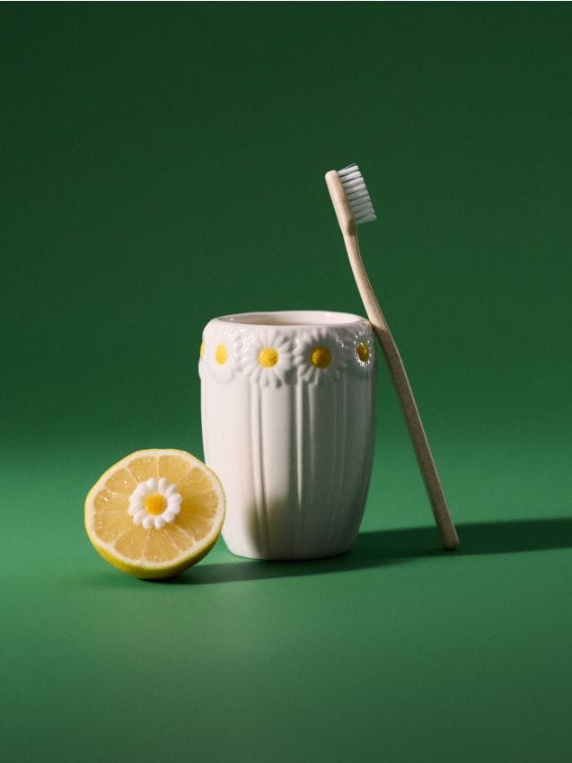 Sinsay - Suport pentru periuțe de dinți cu motiv floral - multicolor