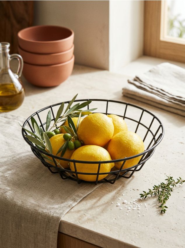 Sinsay - Coș de fructe din fier - negru