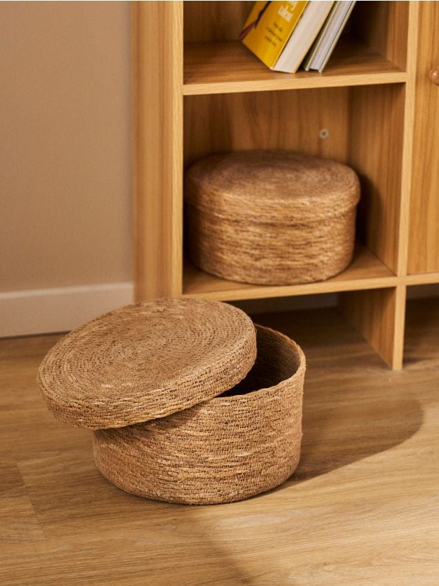 Sinsay - Set de coșuri împletite pentru depozitare 2 pack - bej