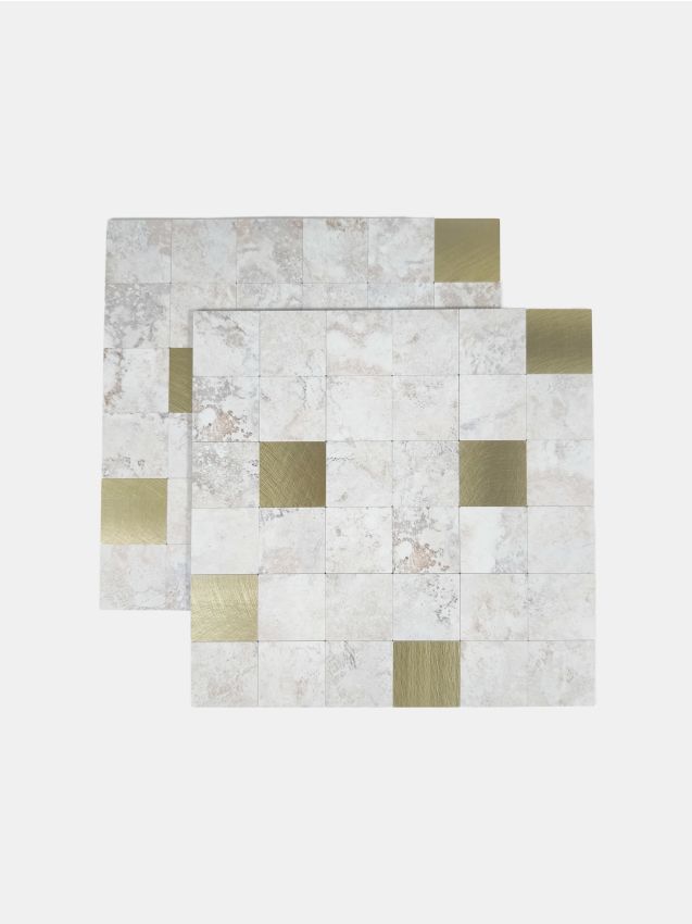 Sinsay - Plăci autocolante, set de 2 bucăți - auriu