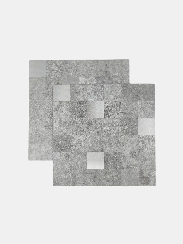 Sinsay - Plăci autocolante, set de 2 bucăți - argintiu