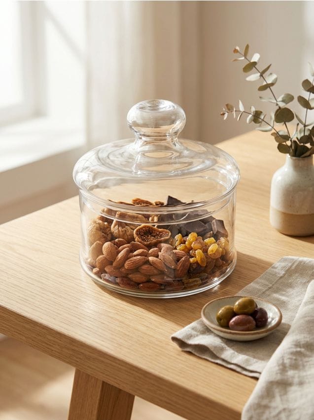 Sinsay - Recipient de sticlă pentru alimente cu capac - clear