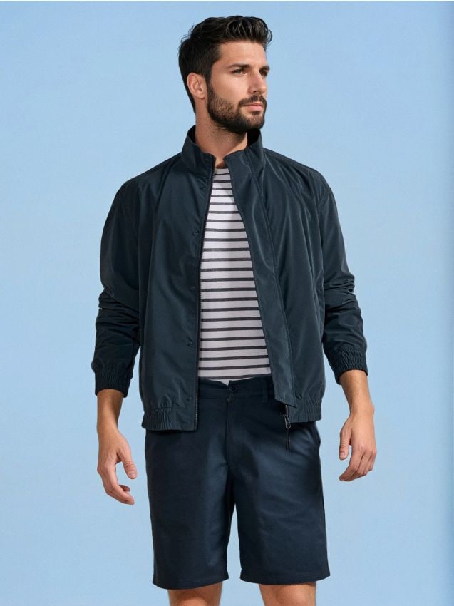 Pantaloncini chino - steel blue