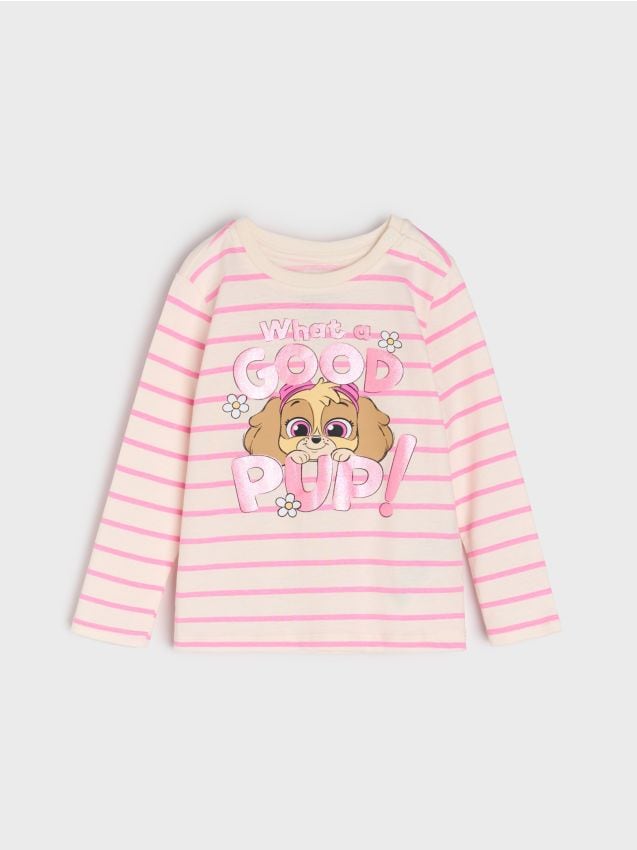 Sinsay - Tričko s potlačou PAW Patrol - krémová