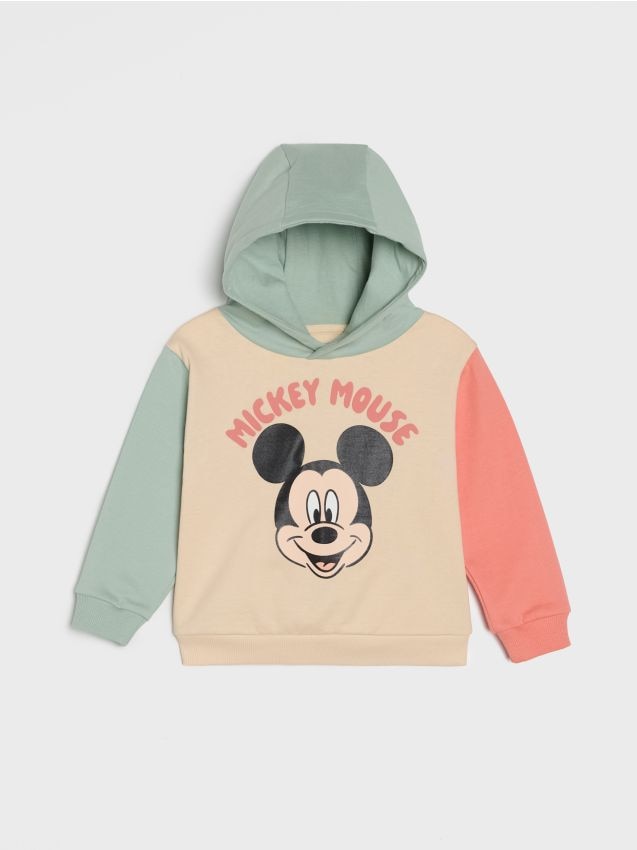 Sinsay - Hanorac cu imprimeu Mickey Mouse - bej