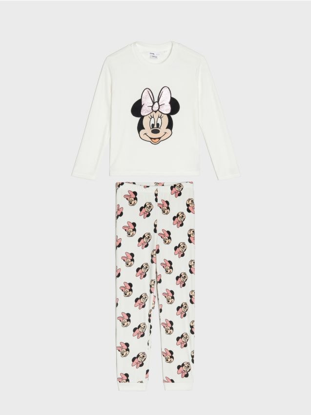 Sinsay - Dvojdielne pyžamo Minnie Mouse - krémová
