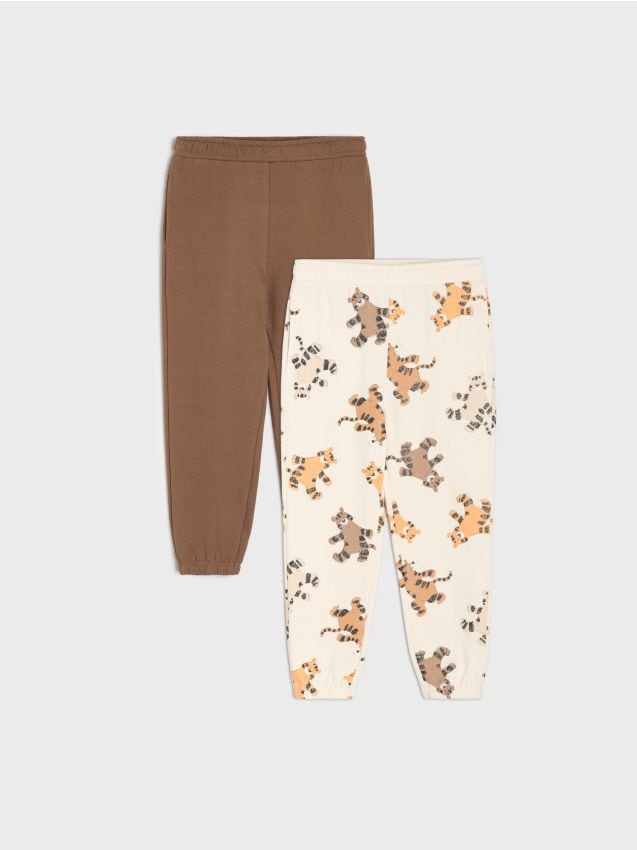Sinsay - Pantaloni loose fit cu motiv cu animale - multicolor