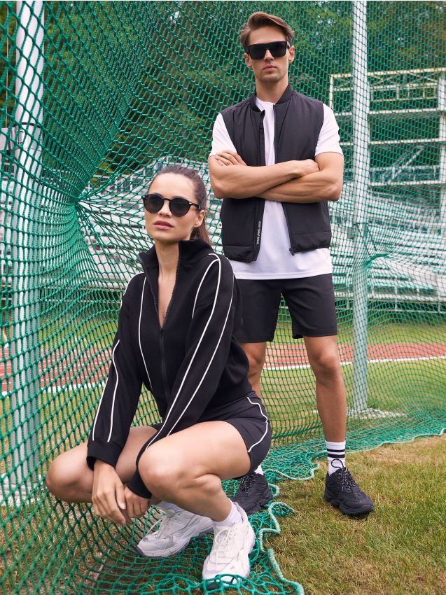 Sinsay - Pantaloni scurți sport SNSY PERFORMANCE - negru