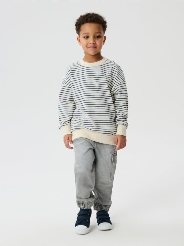 Sinsay - Jeansy loose - szary