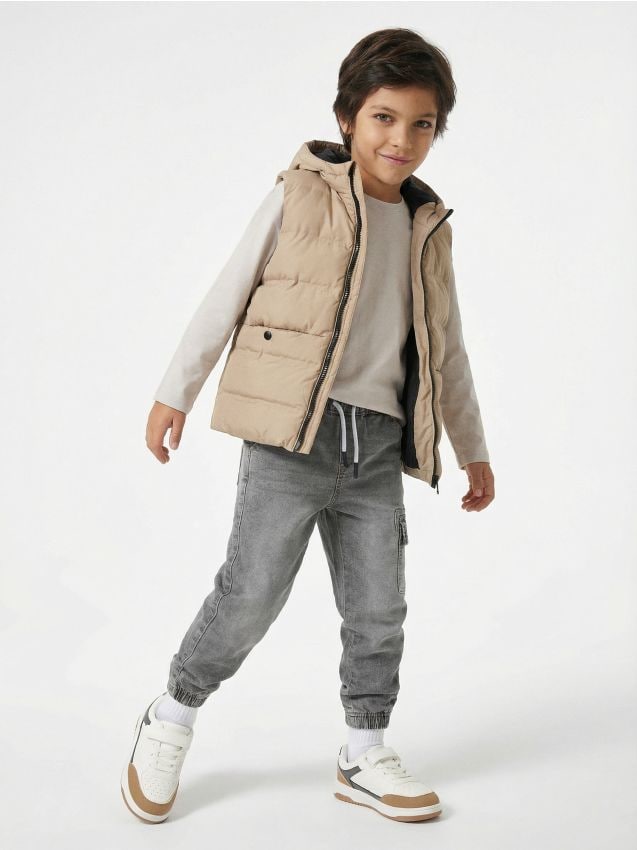 Sinsay - Jeansy loose - szary