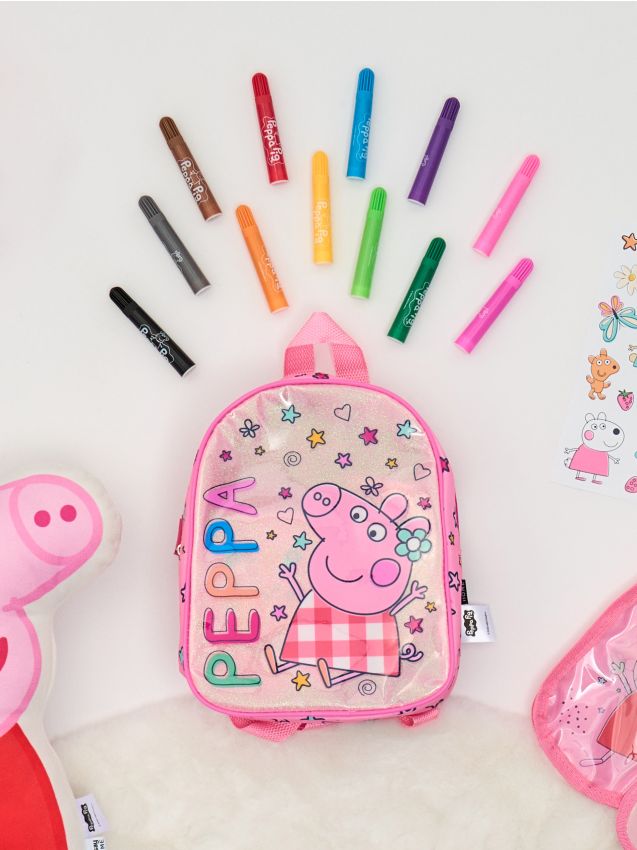 Sinsay - Set școlar: rucsac, cutie pentru prânz și sticlă pentru apă 3 pack Peppa Pig - multicolor