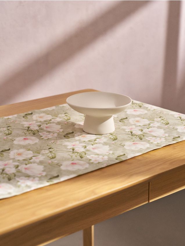 Sinsay - Traversă de masă din bumbac cu motiv floral - multicolor