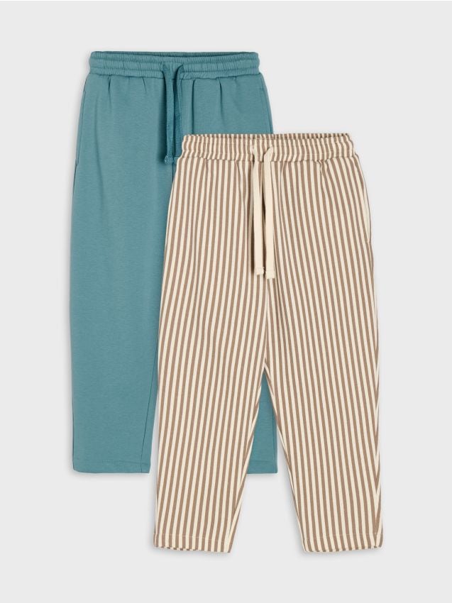 Sinsay - Pantaloni de trening carrot fit 2 pack - multicolor