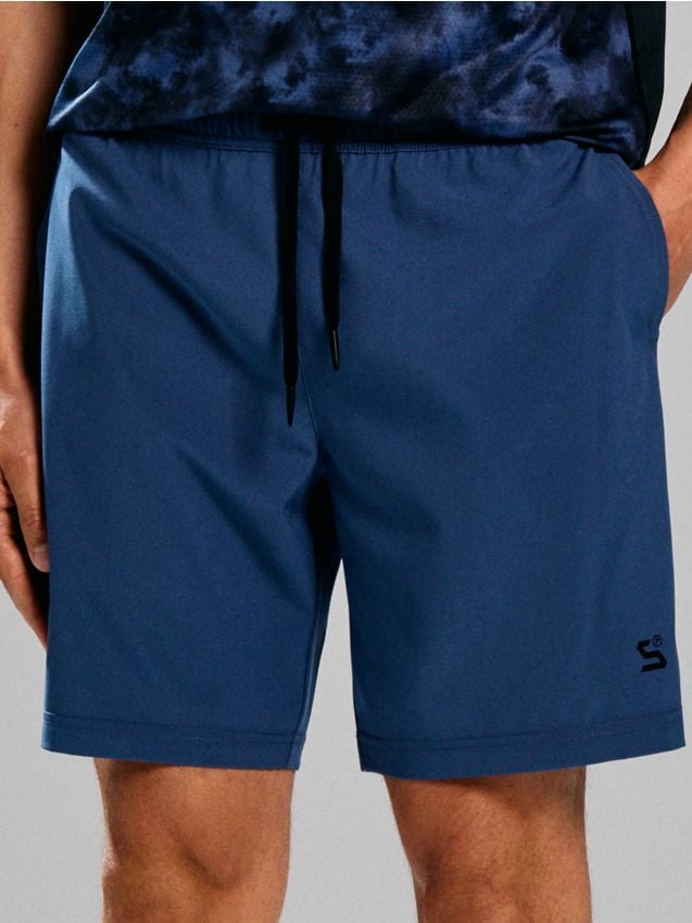 Sinsay - Pantaloni scurți sport SNSY PERFORMANCE - albastru metalizat