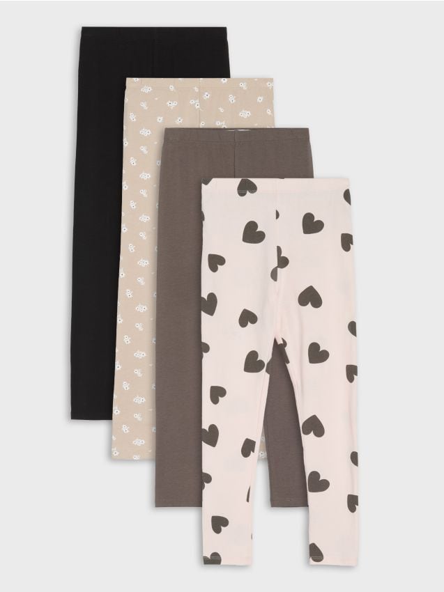 Sinsay - Legginsy 4 pack - wielobarwny
