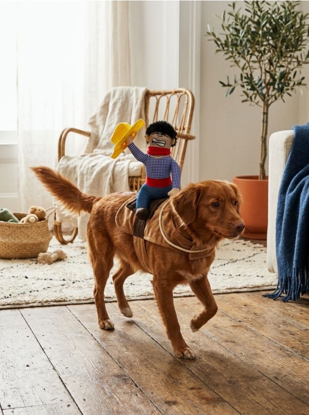 Sinsay - Costum de Halloween pentru câine cu motiv călăreț - multicolor