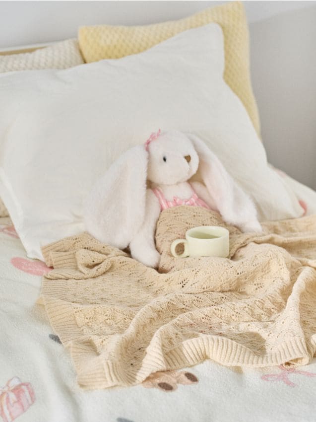 Sinsay - Pătură simplă pentru copii - bej