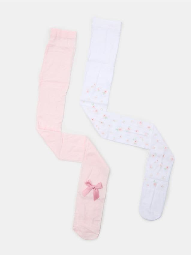 Sinsay - Dresuri cu fundă și motiv floral 2 pack - multicolor