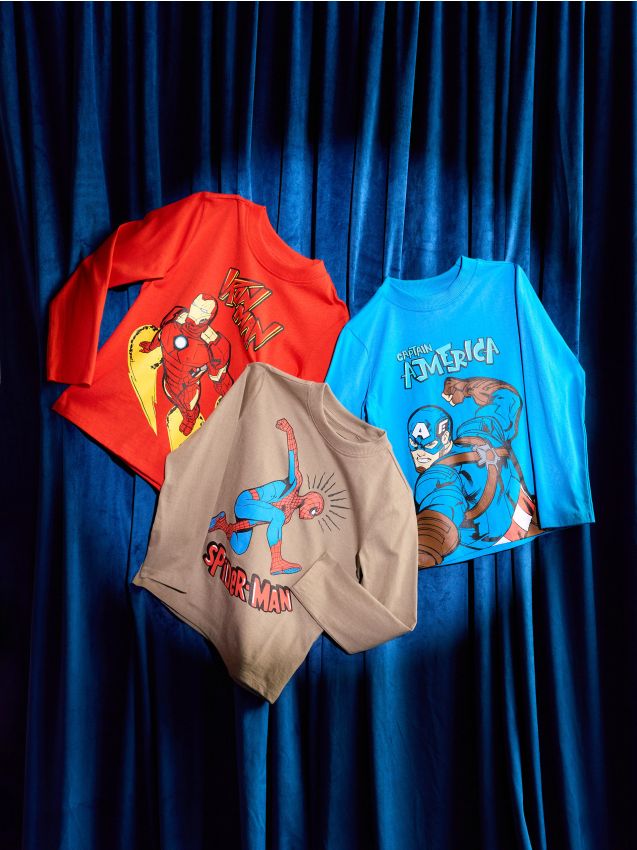 Sinsay - Tricouri din bumbac cu imprimeu 3 pack Marvel - multicolor