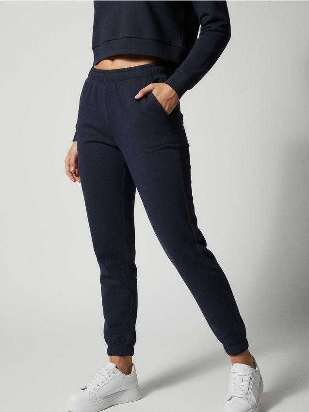 Sinsay - Pantaloni sport jogger - bleumarin