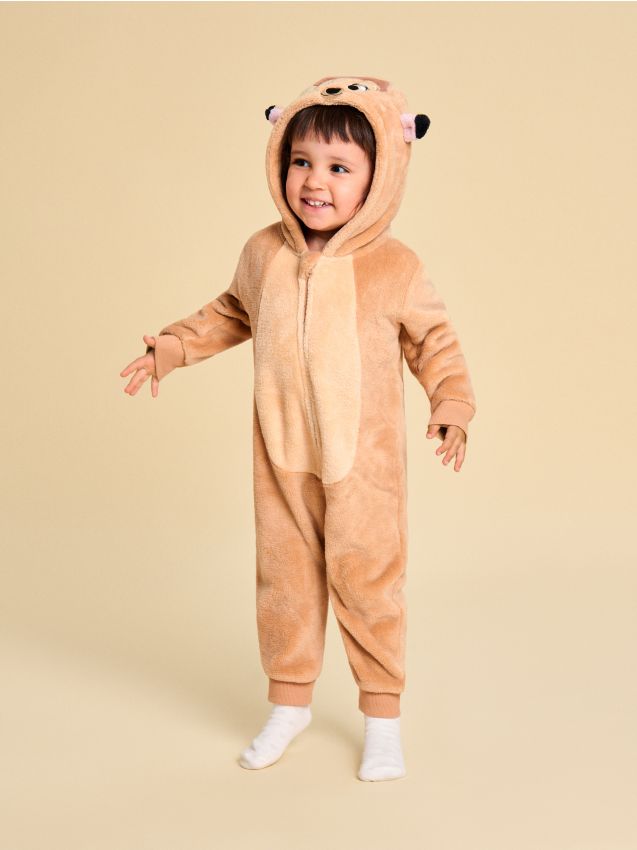 Sinsay - Pajacyk z elementami 3D Bambi - brązowy