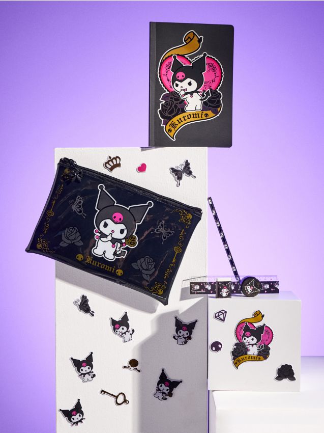 Sinsay - Set de rechizite școlare Kuromi 7 pack - negru