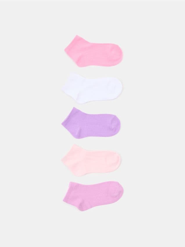 Sinsay - Șosete până la gleznă cu bumbac, pachet de 5 - multicolor