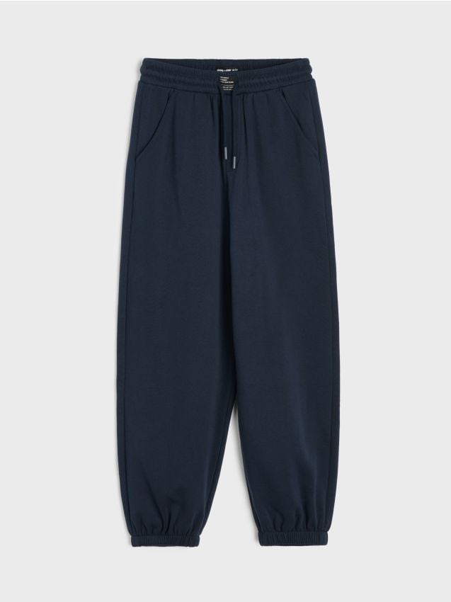 Sinsay - Oversize jogger teplákové nohavice - bleumarin