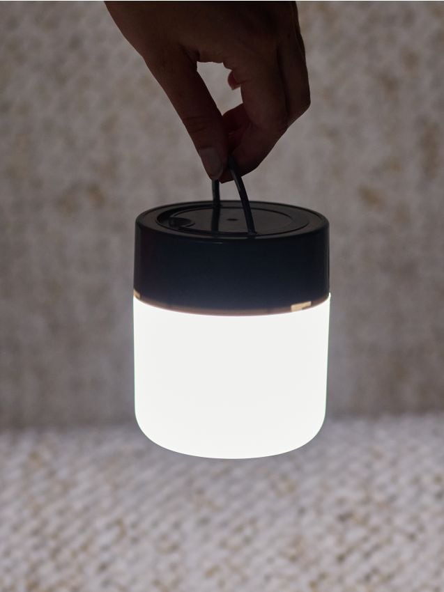 Sinsay - Lampă LED portabilă cu mâner - gri-închis