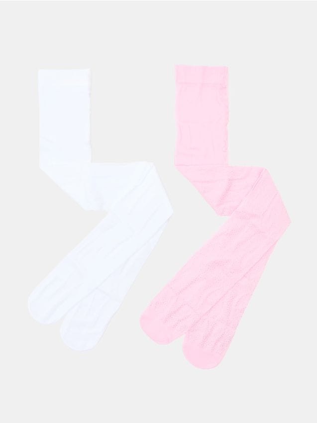 Sinsay - Dresuri uni și dresuri cu model strălucitor 2 pack - multicolor
