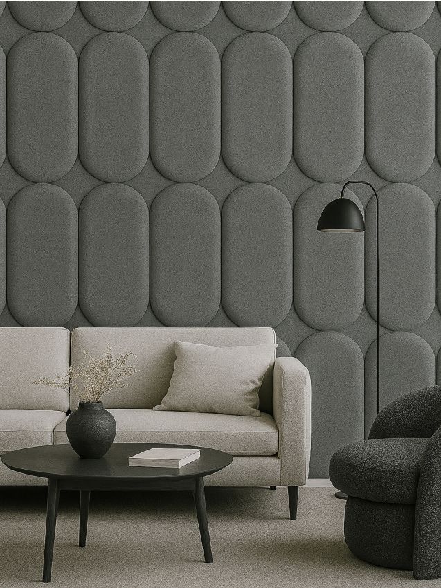 Sinsay - Panou de perete tapițat - gri deschis