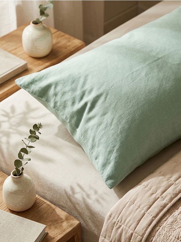 Sinsay - Față de pernă - verde-pal