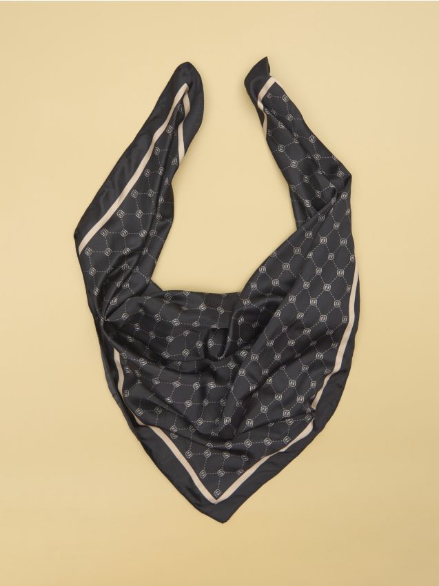 Fazzoletto Da Taschino Uomo DQT – Quadrato Nero A Pois, Microfibra Tessuta, Handmade - Foto 3