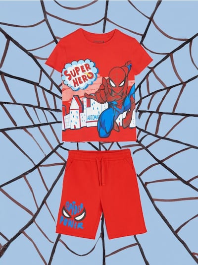 Spider-Man póló és rövidnadrág, szettben