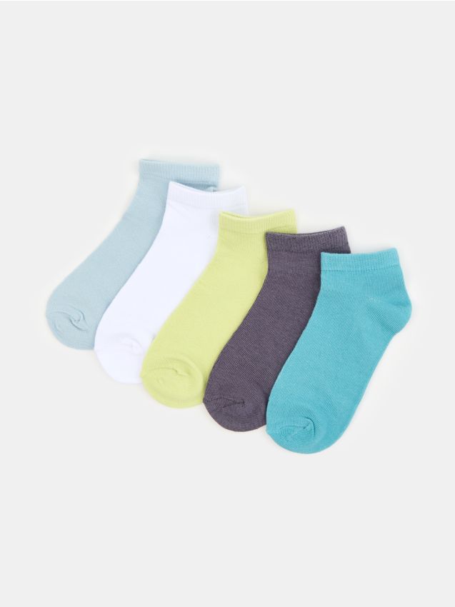Sinsay - Șosete scurte simple 5 bucăți - multicolor