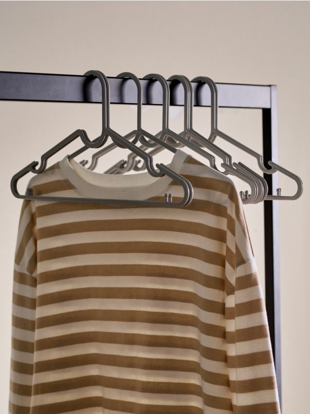 Sinsay - Set de 10 umerașe - gri deschis