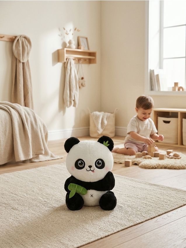 Sinsay - Jucărie de pluș în formă de panda - alb