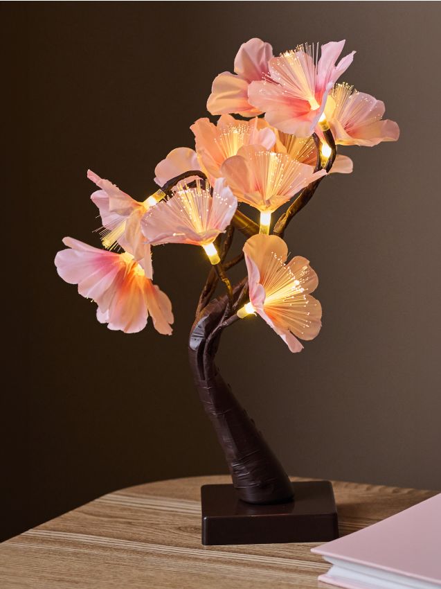 Sinsay - Lampă LED în formă de copac - roz-pastel