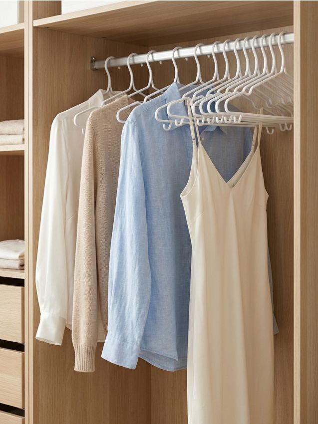 Sinsay - Set de umerașe cu cârlige – pachet de 15 - crem