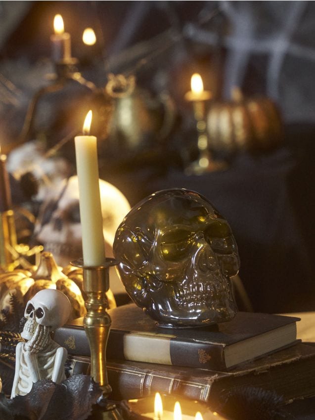 Sinsay - LED lampička v tvare lebky - čierna