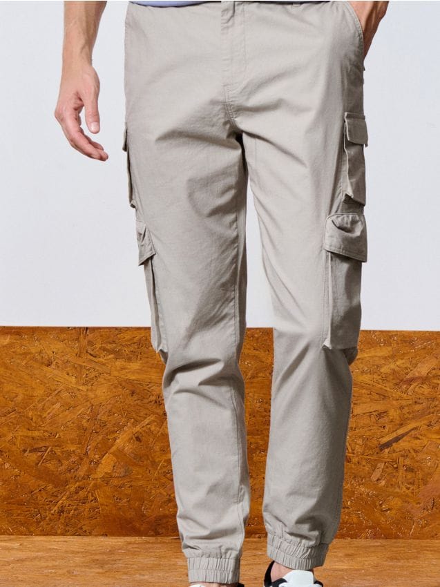Sinsay - Pantaloni cargo - bej