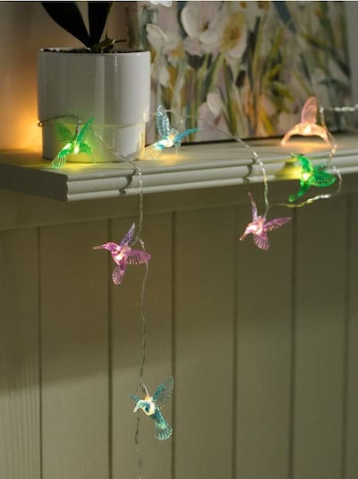 Dekoracyjne lampki LED w kształcie kolibrów
