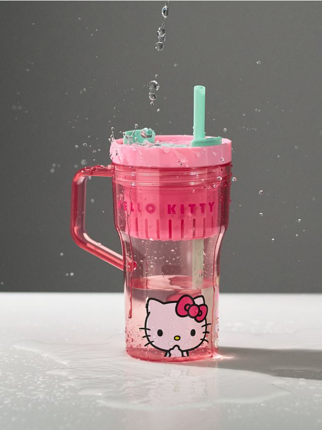 Sinsay - Cană cu mâner și pai Hello Kitty - multicolor