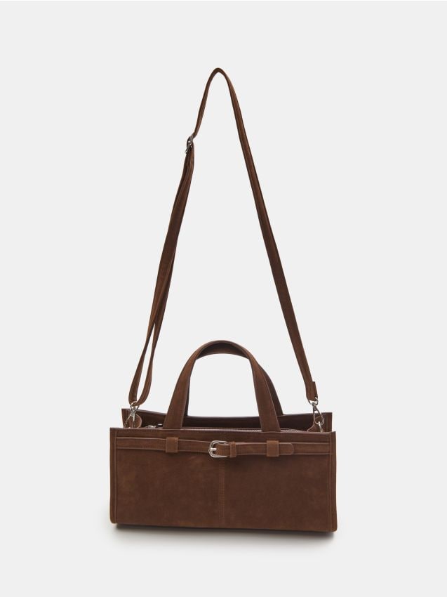 Sinsay - Poșetă tip poștaș - maro