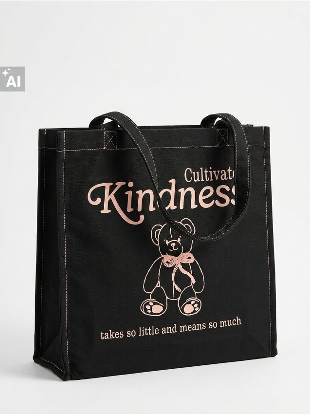 Sinsay - Kokvilnas shopper soma ar